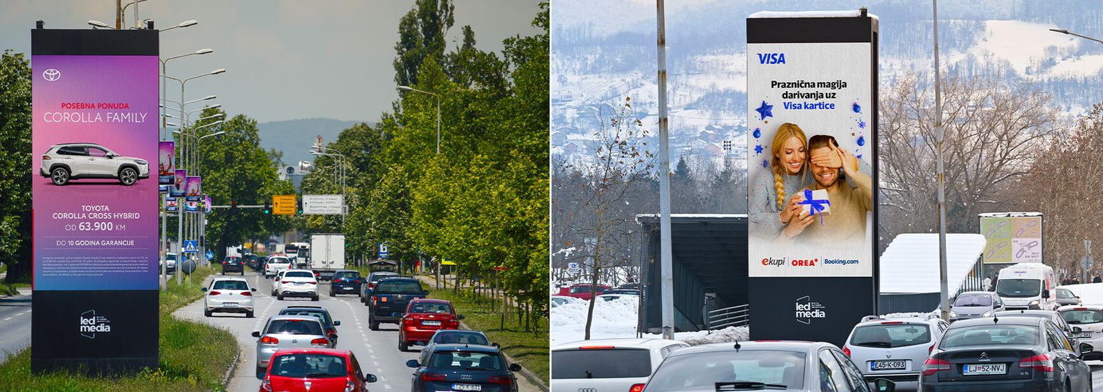 Dvostrani digitalni totem kod TC Delta Planet u Banjoj Luci